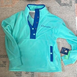 Champion brand new fleece snap front
